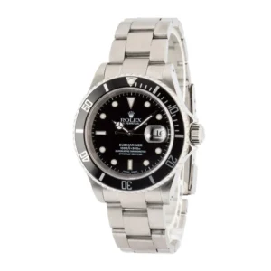 pre owned rolex submariner black dial 16610