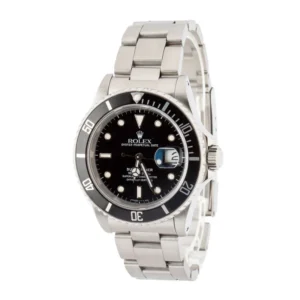 pre owned rolex submariner 16610 black dial
