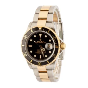rolex submariner steel & gold 16613 black dial