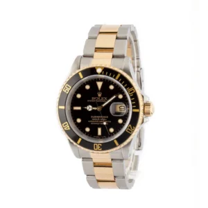 pre owned rolex submariner 16613 steel & 18k yellow gold