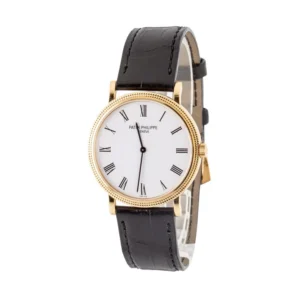 pre owned patek philippe calatrava 5120j 18k yellow gold