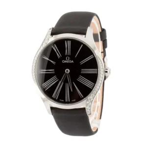 omega de ville tresor black roman dial