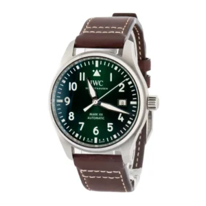 used iwc pilot's watch mark xx iw328205 green dial