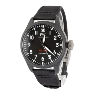 used iwc big pilot’s watch 43 top gun iw329801 black ceramic