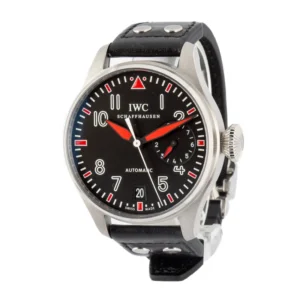 pre owned iwc big pilot’s muhammad ali iw500433 black dial