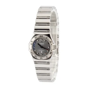 ladies mini omega constellation grey dial