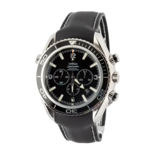 used omega seamaster planet ocean 600m black chronograph dial
