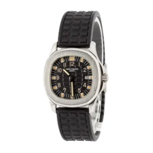 ladies patek philippe aquanaut 4960a black dial