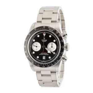 tudor black bay chrono steel 79360n black dial
